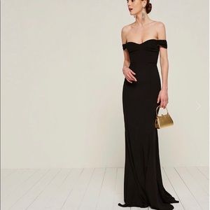 Reformation Gardner Dress in Black (Size 2)